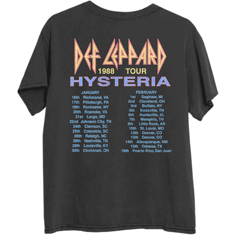 Def Leppard - Hysteria '88 Herren TShirt - Schwarz | Attitude Deutschl
